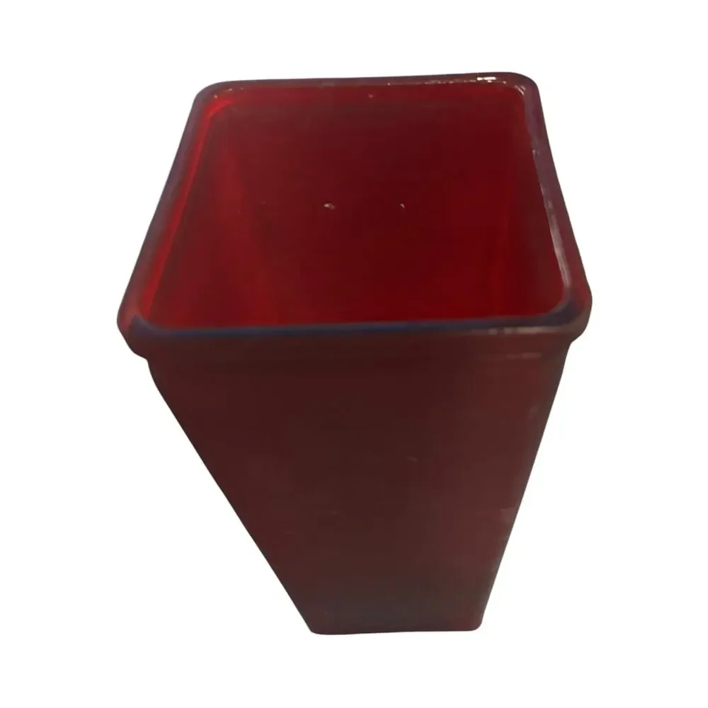 Red Opaque Vase 9